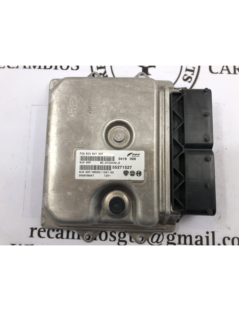 Centralita de motor Fiat 55271527 9DF HW000 12A1-03 BC0122040D
