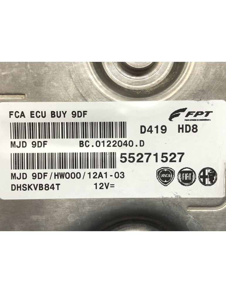 Centralita de motor Fiat 55271527 9DF HW000 12A1-03 BC0122040D