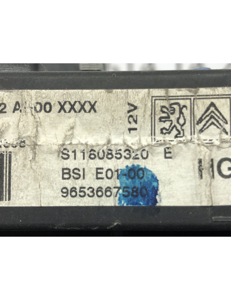 Caja relés fusibles Citroën Peugeot BSI E01-00 S118085320E 965367580 S118085320 E